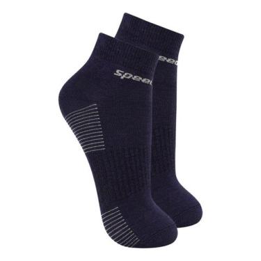 Imagem de Kit com 2 Pares de Meias Cano Curto Speedo 8034, Azul marinho, 39-44