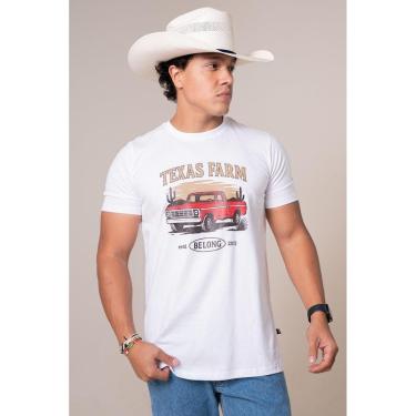 Imagem de CAMISETA MASCULINA TEXAS FARM - TRUCK - CM695 - BRANCO/ CARAMELO-Masculino