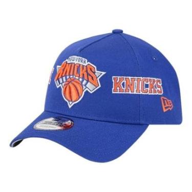 Imagem de Boné New Era 940 A-Frame New York Knicks Team Split Azul-Masculino