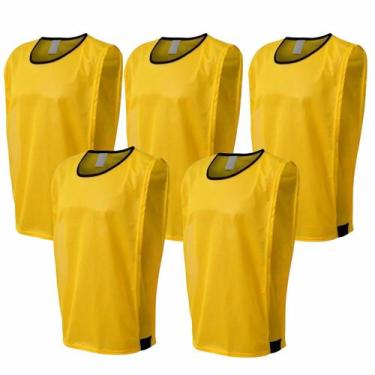Imagem de Kit colete 5 pçs liso esportivo futebol trb adulto em poliéster - TRB 