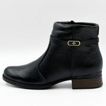 Imagem de Bota Pegada Cano Curto com Salto Baixo Feminina-Feminino