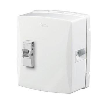 Imagem de Cd De Sobrepor Para Ar Condicionado Com Disjuntor Din 20a + Tomada 20a Petra - Mectronic