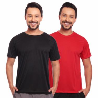 Imagem de Kit 2 Camisas Academia Esportiva Com Proteção Uv Masculina-Masculino