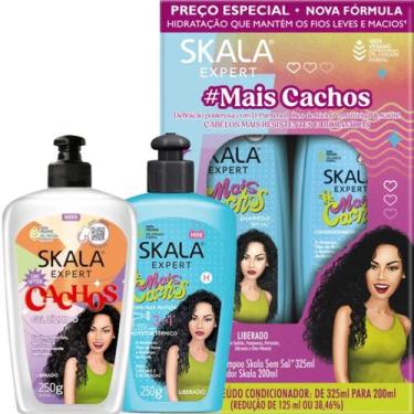 Imagem de Kit Mais Cachos Skala + Creme para Pentear + Gel Líquido