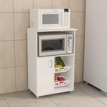 Imagem de Fruteira Confins Com 1 Porta E Cestos Para Organização Em Mdp/mdf Bran