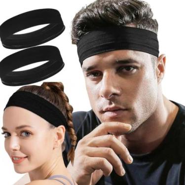 Imagem de Faixas Headband Anti Suor Cabelo Testa Esporte Corrida testeira - Quer