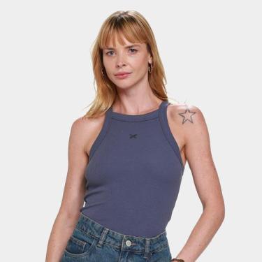 Imagem de Regata Hering Básica Feminina, Azul escuro, M