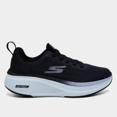 Imagem de Tênis Skechers Go Run Elevate 2.0 Feminino, Preto, Azul, 37