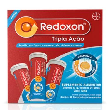 Imagem de Vitamina C D e Zinco Tripla Ação C/30 Efervescentes Redoxon