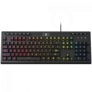 Imagem de Teclado Gamer Redragon Aditya, RGB, Membrana, ABNT2, Full-Size, Preto