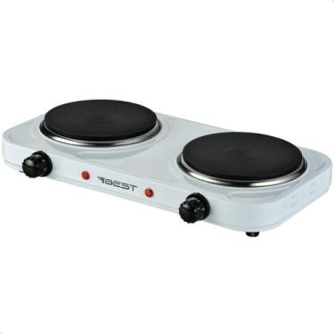 Imagem de Fogão Duas Bocas Elétrico Cooktop Portátil Mesa Fogareiro - BEST, Bran