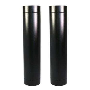 Imagem de 2m Duto 5 Polegadas Preto Para Chaminé Fornos Churrasqueira - INOX LAU