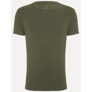 Imagem de Camiseta John John Masculina Slim Fit Simple Verde Militar-Masculino