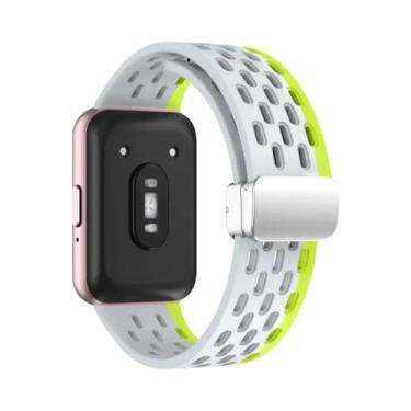 Imagem de Pulseira Magnética Samsung Galaxy Fit 3 Com Fivela De Metal E Faixa De