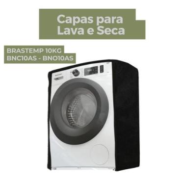 Imagem de Capa para lava e seca brastemp 10kg bnc10as- bno10as transparente flex