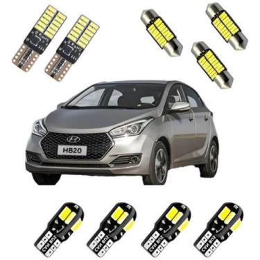 Imagem de Kit Lampadas Led Premium Hb20 Hb20s Hb20x Pingo Teto Placa - GUSTA CAR