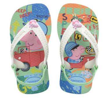 Imagem de Chinelo Infantil Menina Havaianas Peppa Pig Branco, 22