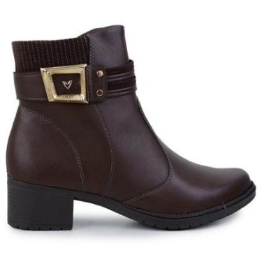 Imagem de Bota Feminina Mississipi Cano Curto Couro Marrom - J0782-Feminino