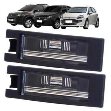 Imagem de Par Lanterna Luz Da Placa Fiat Punto Linea Uno Siena Sem Soquete - DSC