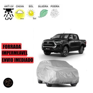 Imagem de Capa para cobrir Carro HILUX FORRADA  M - 100% Impermeável e Total Pro