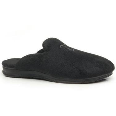 Imagem de Pantufa Feminina Pegada Em Tecido Atoalhada, 36, Preto