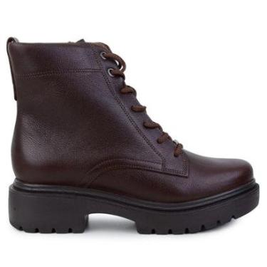 Imagem de Bota Feminina Pegada Coturno Marrom Pinhão - 282412-01-Feminino
