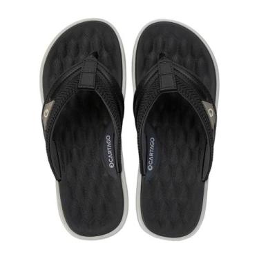 Imagem de Chinelo Masculino Cartago Malva IV Leve Macio Original, 41, Preto