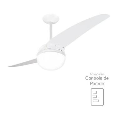 Imagem de Ventilador De Teto Spirit 202 Branco Lustre Globo 127V, 110V