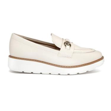Imagem de Mocassim Modare Feminino Loafer 7400103, Creme, 35