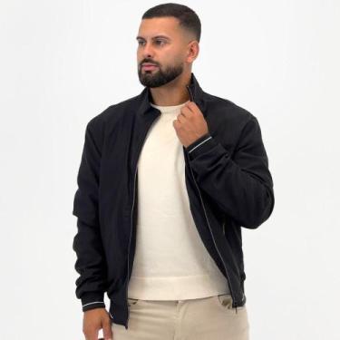 Imagem de Jaqueta Dyordhana Bomber com Zíper Masculina, M, Preto