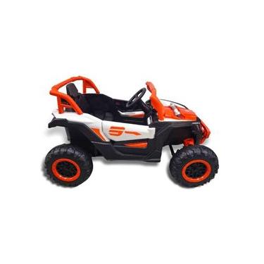 Imagem de Quadriciclo Utv Carro Elétrico Bang Toys Infantil 12v R3 Com Controle Remoto Laranja