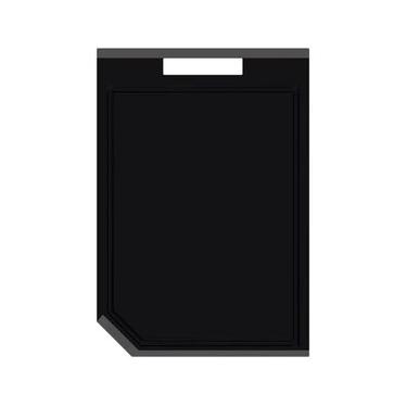 Imagem de Tábua de Corte Tramontina Proteção Antimicrobiana Churrasco Black 43x30cm Polipropileno Preto