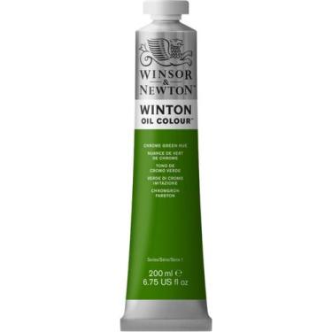 Imagem de Tinta Óleo Winton Chrome Green Hue Winsor & Newton 200ml
