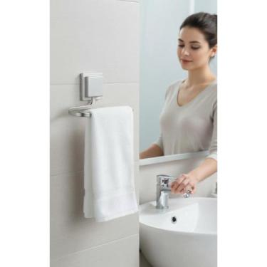 Imagem de Porta Toalha Cromo Fosco S/ Furo Fixação 3M Prática - Congratulations 