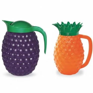 Imagem de Kit 2 Jarras para Suco Modelo Uva e Abacaxi com Alça 1,5L Grande Famíl