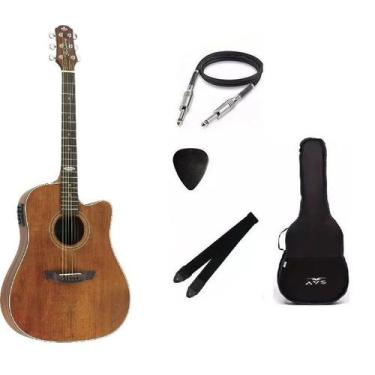 Imagem de Kit Violão Strinberg Sd200 Sms Folk Aço Elétrico + Acessórios