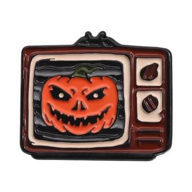 Imagem de Broche De Esmalte De Filme De Terror De Halloween: Máscara Emocionante