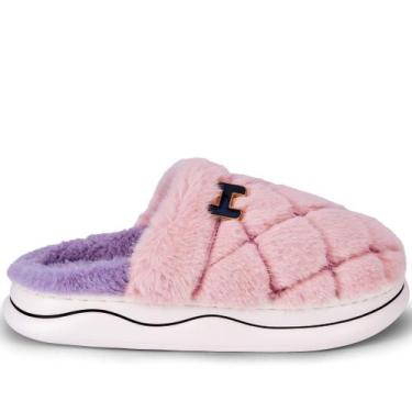 Imagem de Pantufa Feminina Forrada Zariff 803344 Rosa, 37/38