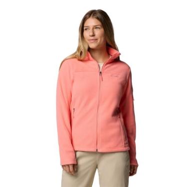 Imagem de Jaqueta Fleece Columbia Feminina Fast Trek II Gola Alta Rosa Cor:RosaT