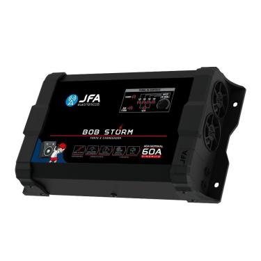 Imagem de Fonte de Alimentação Automotiva Bob Storm 60A com Função Storm e Smart Cooler Bivolt Automático 600W JFA Eletrônicos