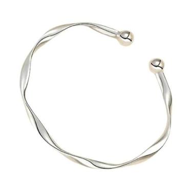 Imagem de Pulseira Retro Feminina Com Design Torcido, Joias Minimalistas, Presen