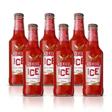 Imagem de Askov Ice Frutas Vermelhas 275ml - Sabor Refrescante em Caixa com 6 Un