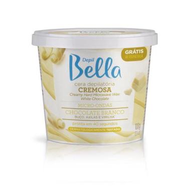 Imagem de Cera Depilatoria Micro-ondas Choc Branco Depil Bella 100g