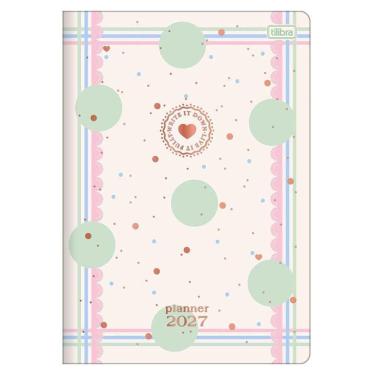 Imagem de Agenda Planner Tilibra Soho 20 Folhas Decoradas Grampeado 178MM X 254MM Branco
