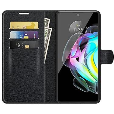 Imagem de Capa Capinha Carteira Moto Edge 20 Case De Couro Flip Top - Prote��o Premium (Preta)