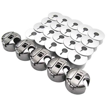 Imagem de CKPSMS Marca – #52237 5 peças + 55623AS 20 peças BOBBIN CAELOS & Bobinas compatíveis com JUKI CONSEW SINGER BROTHER máquina de costura de agulha única