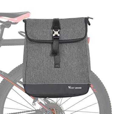 Imagem de yeacher Bolsa para bicicleta 3 em 1 Bolsa multncional para assento traseiro para bicicleta Bolsa de ombro de grande capacidade Bolsa para laptop Mochila para ciclismo Bolsa traseira para bicicleta
