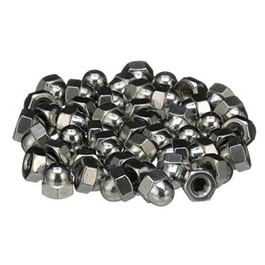 Imagem de Seachoice 00589 Porcas de tampa de bolota – Aço inoxidável 18-8 – Tamanho 5/16-18 – Saco com 50