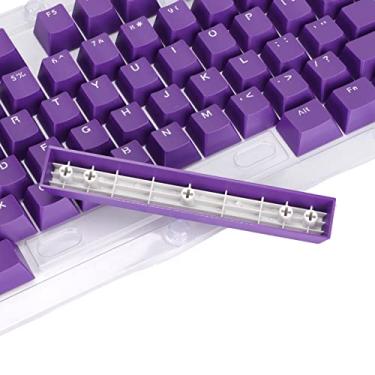 Imagem de 117 teclas para a maioria das teclas 61/64/68/71/78/82/84/87 no mercado, aparência fosca(Branco roxo)