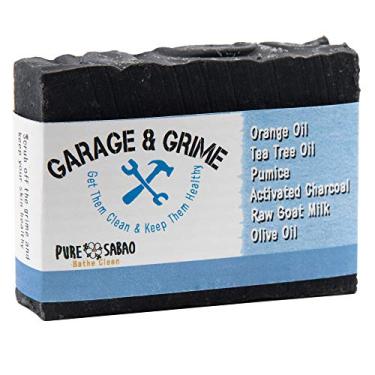 Imagem de Garagem & Grime - sabonete de leite de cabra - para realmente mãos sujas